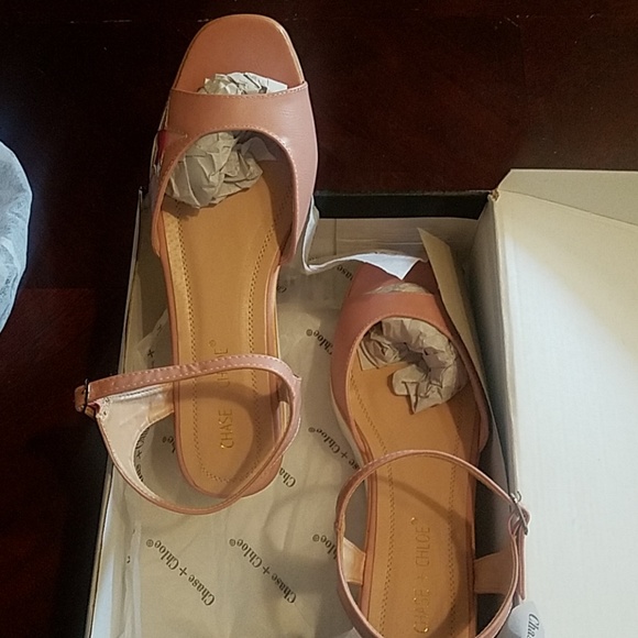 Chase + Chloe pink platform sandals - Picture 2 of 6